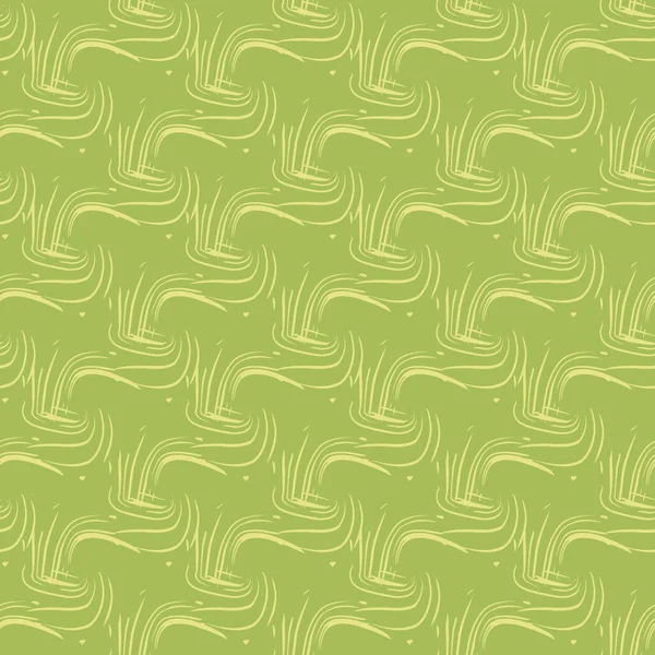 Frisches grünes Gras nahtlose Vektor abstraktes Muster — Stockvektor