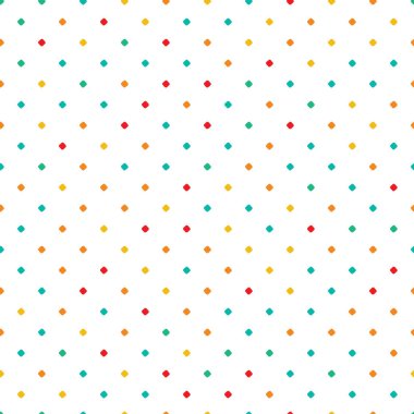 Kare polka nokta biçimi kusursuz vektör deseni