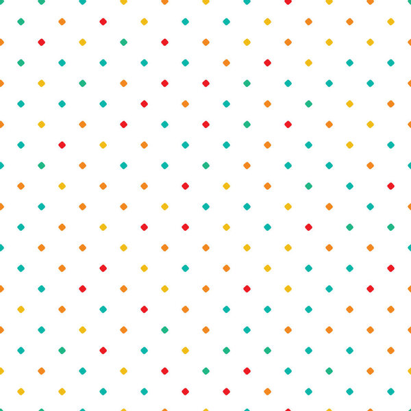 square polka dot style seamless vector pattern