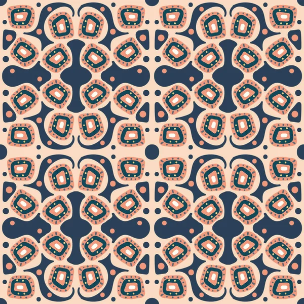 Un motif vectoriel boho géométrique abstrait sans couture — Image vectorielle
