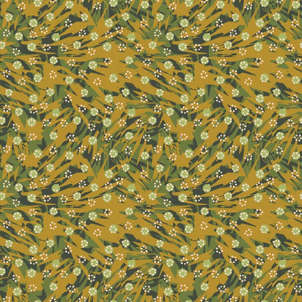 Une prairie abstraite verte motif vectoriel sans couture — Image vectorielle