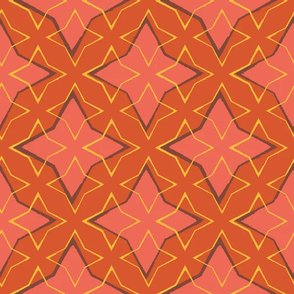 Un patrón de vector sin costura geométrica estrellas que arrojan — Archivo Imágenes Vectoriales