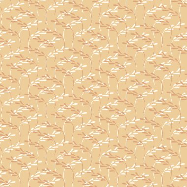 Sarı bir çayır, pürüzsüz vektör deseni.