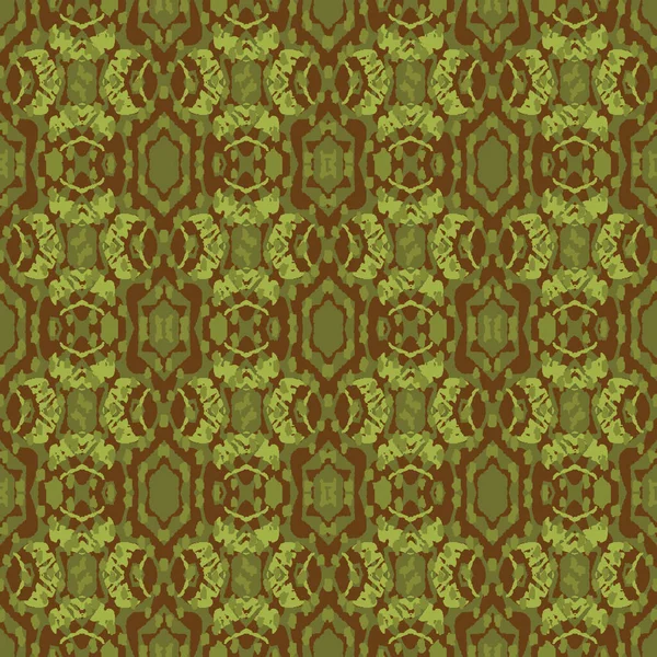 Abstract green and brown seamless vector pattern — 图库矢量图片