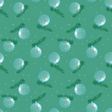 Camdan bir noel kusursuz bir vektör deseni sunar