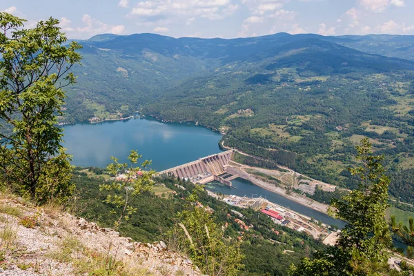 塞尔维亚Bajina Basta水电站大坝 — 图库照片