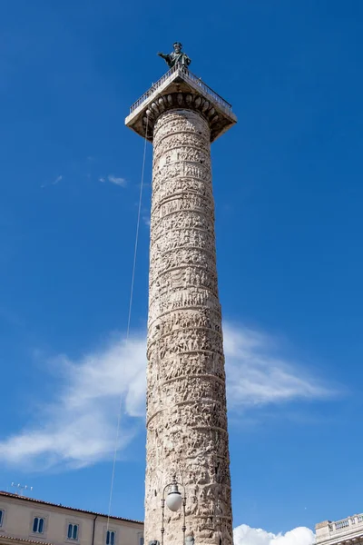 Colonne Trajan Est Monument Commémoratif Érigé Rome Sur Ordre Empereur — Photo