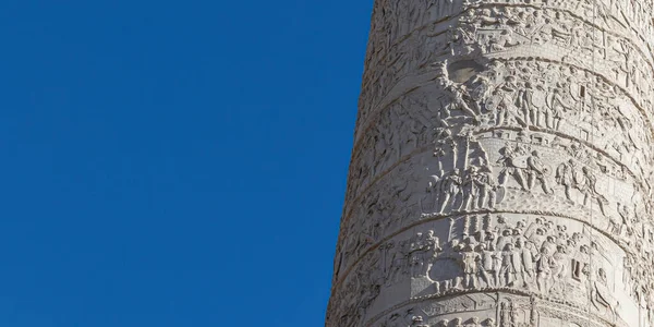 Detalles Sobre Columna Triunfal Romana Que Conmemora Victoria Del Emperador — Foto de Stock