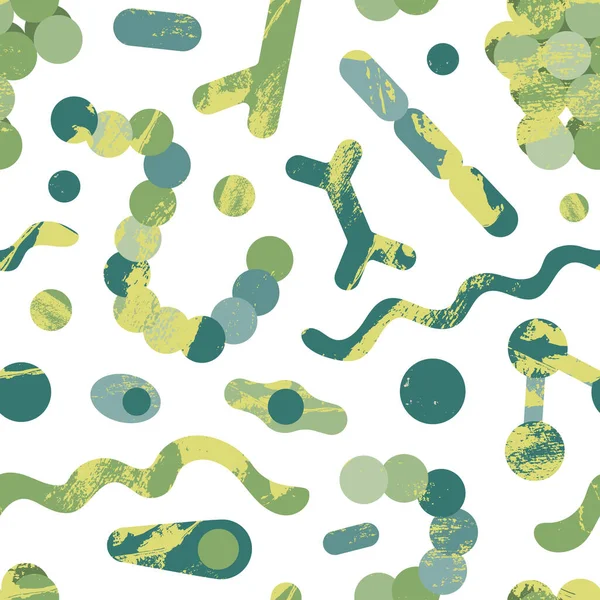 Мікробіологія Бактеріологія Бактерії Мікроорганізми Коктейль Біфідобактерія Клостридій Стрептокок Стафілокок Спірил — стоковий вектор