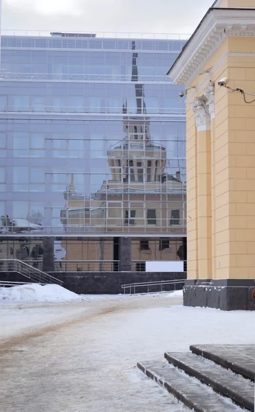 Edifício da estação em Petrozavodsk — Fotografia de Stock