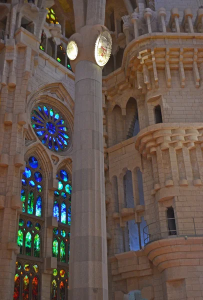 Sagrada Familia w Barcelonie, Hiszpania — Zdjęcie stockowe