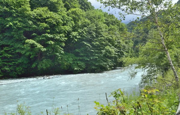 Paisaje de montaña con río —  Fotos de Stock