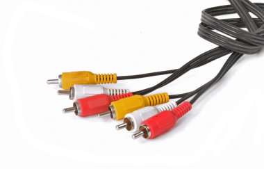 Beyaz bir arka plan üzerinde izole kablosu