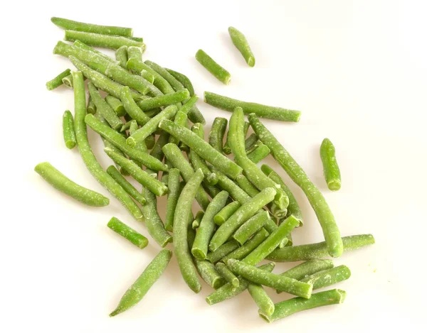 Green Beans Isolated White Backgroun — Photo