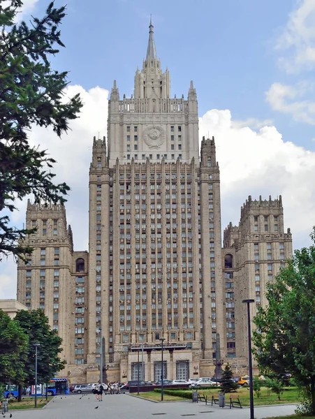 Budova Ministerstva Zahraničních Věcí Moskvě Smo — Stock fotografie