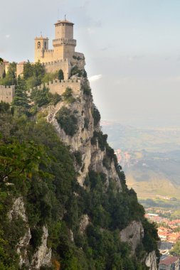 san marino devlet monte titano görünümünü 