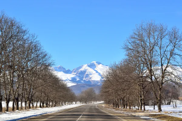 Strada negli altopiani — Foto Stock