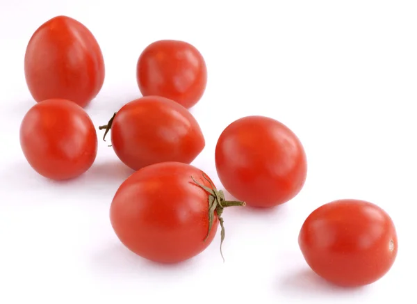 Cherry rajčata izolované na bílém pozadí Stock Fotografie