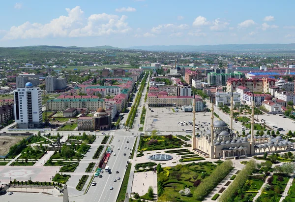 Grozny vista a volo d'uccello — Foto Stock