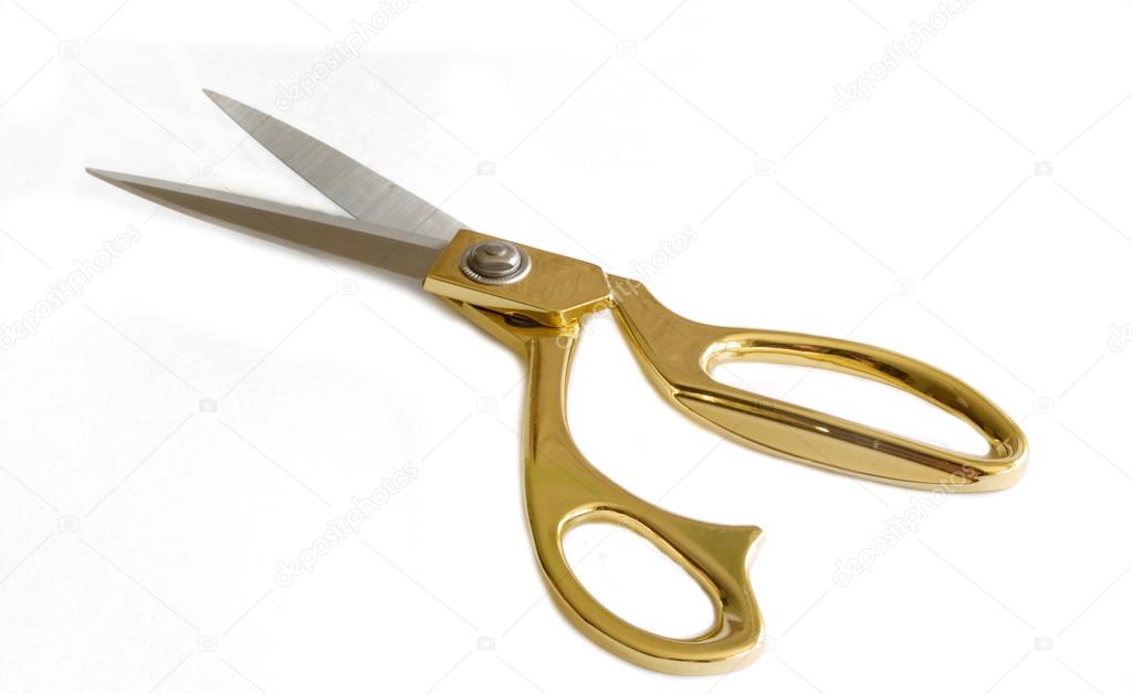 Tailoring scissors  isolated on a white background