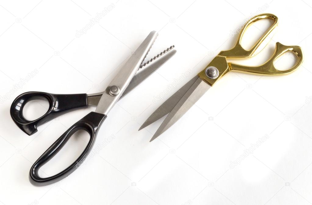 a pair of tailor's scissors