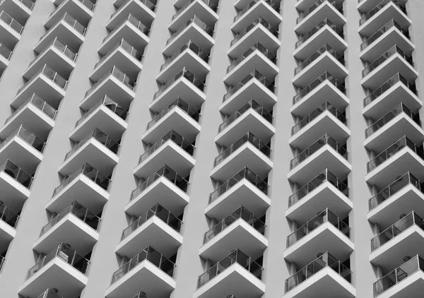 Prvky z výškových budov v černé a bílé Stock Fotografie