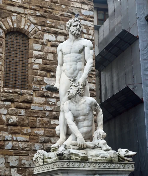 Estátua de Hércules e Caco — Fotografia de Stock