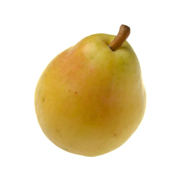 Frutas maduras de pera isoladas sobre fundo branco — Fotografia de Stock
