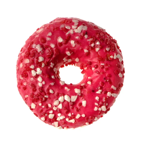 One Appetizing American Donut White Background Isolated — Stock Photo, Image