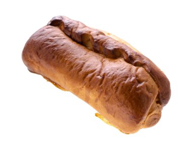 Ruddy Bun, şekerleme, izolasyonda beyaz bir arka planda