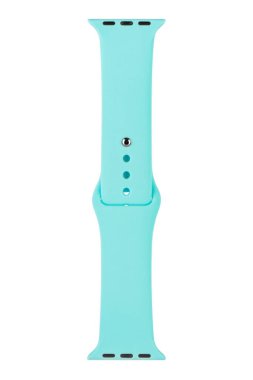 Saat için silikon kayışı, yalıtım için beyaz arkaplan