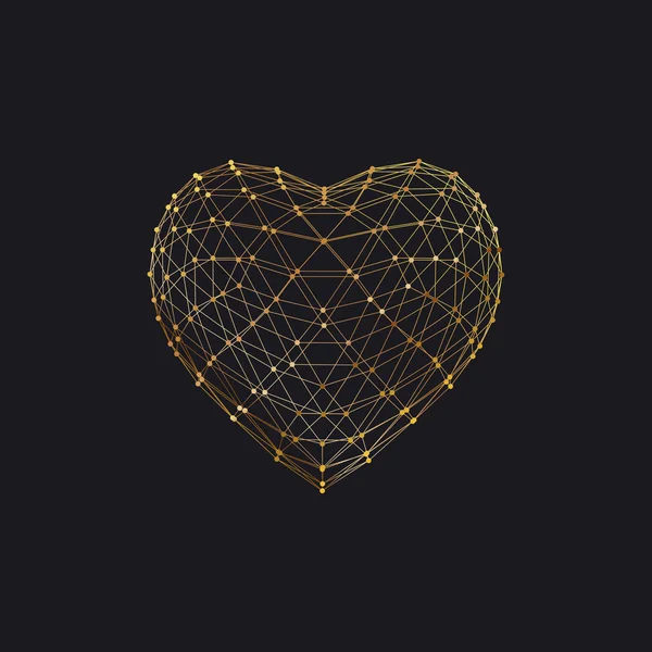 3D σχήμα καρδιάς — Διανυσματικό Αρχείο