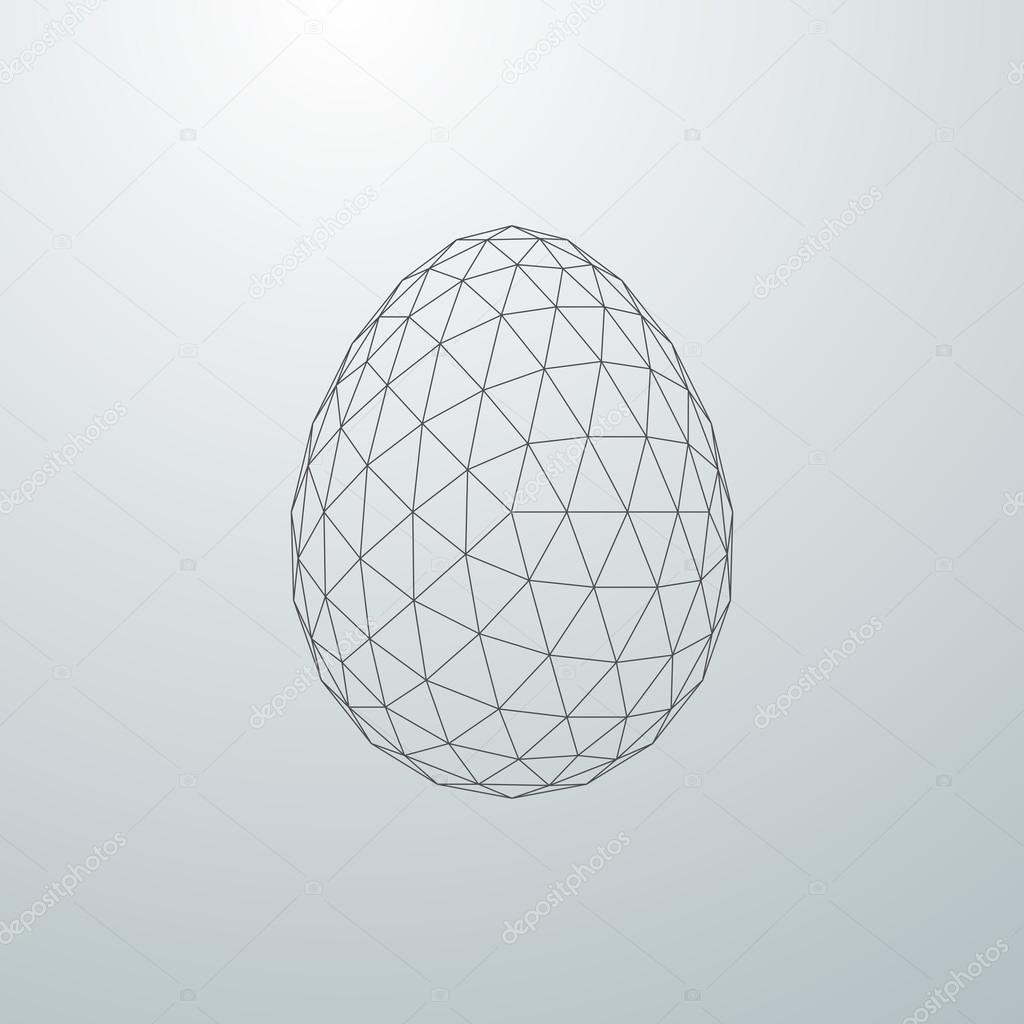 Easter egg 3D shape