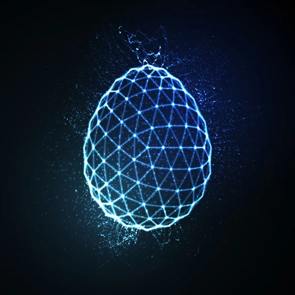 Neon Paskalya yortusu yumurta işareti