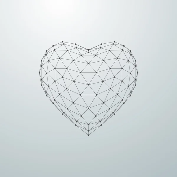 3D-hart vorm — Stockvector
