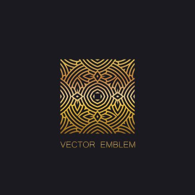 Art deco altın amblem