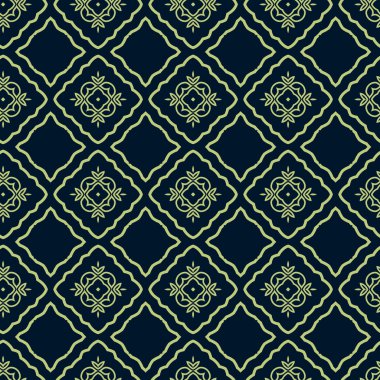 Sorunsuz çiçek etnik desenli