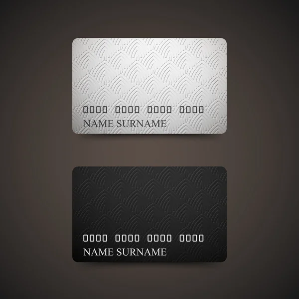 Gåva eller kreditkort-mall — Stock vektor