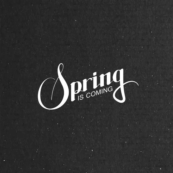 Etiqueta retro temporada primavera — Archivo Imágenes Vectoriales