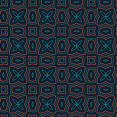 Sorunsuz çiçek etnik desenli