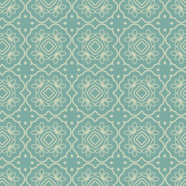 Sorunsuz çiçek etnik desenli