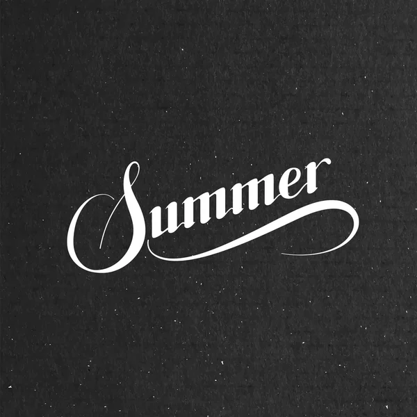 Handgeschriebenes Sommer-Retro-Label — Stockvektor