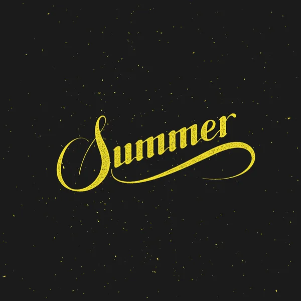 Handgeschreven Summer retro label — Stockvector