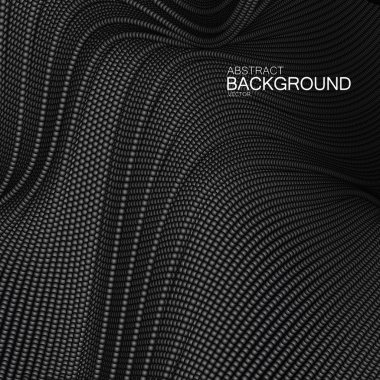 3D soyut dijital dalga