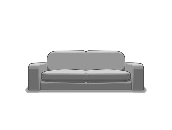 Sofa oder Couch Vektor Illustration — Stockvektor