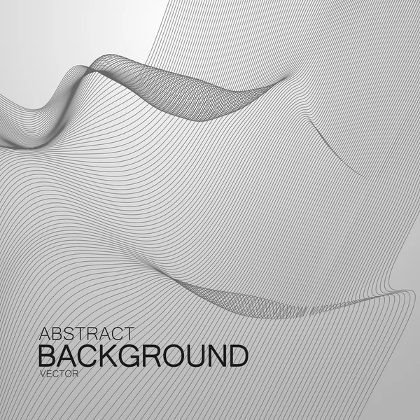 3D soyut dijital dalga