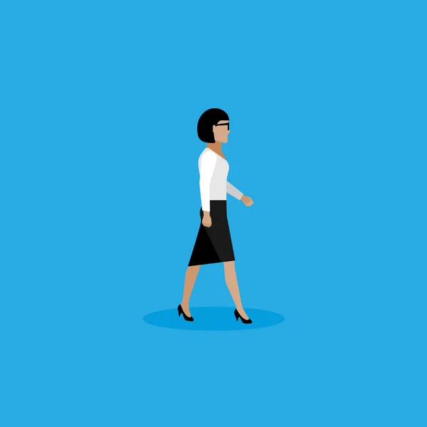 Flat  illustration of businesswoman — Stock Vector