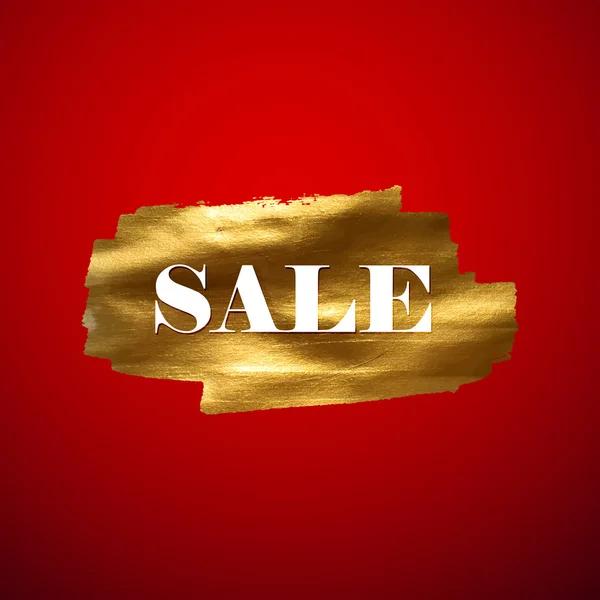 Banner Golden Sale . — Vector de stock