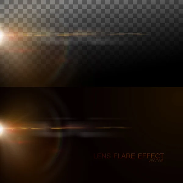 Digitális lens flare hatása — Stock Vector