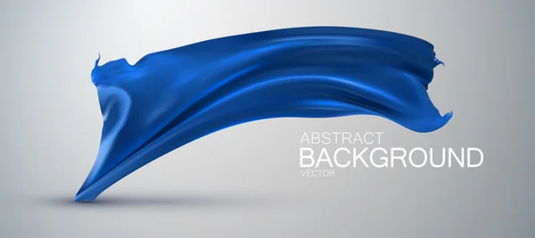 Tessuto di seta blu — Vettoriale Stock
